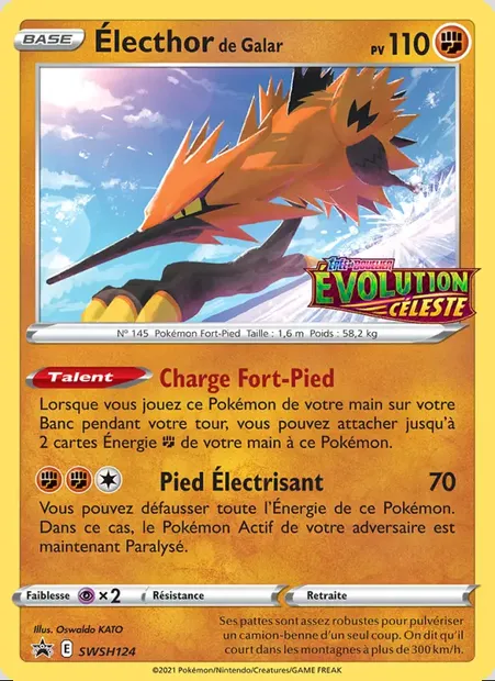 Électhor de Galar, carte Pokémon SWSH 124 — extension Promo SWSH