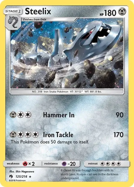 Steelix, carte Pokémon TDX 125 — extension Theme Deck & Blisters Exclusives