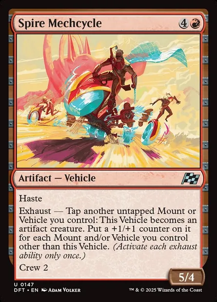 Spire Mechcycle, Magic card DFT 147 — Aetherdrift set