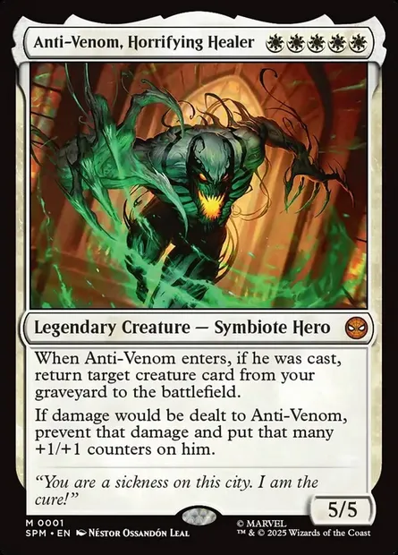 Anti-Venom, Horrifying Healer, Magic card SPM 1 — Marvel's Spider-Man set