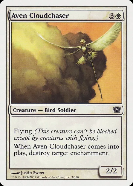 Aven Cloudchaser, Magic card 9ED 3 — Ninth Edition set