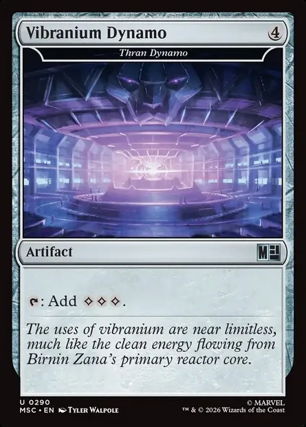 Thran Dynamo, Magic card MSC 290 — Marvel Super Heroes Commander set