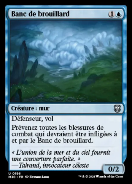 Banc de brouillard, carte Magic M3C 186 — extension Modern Horizons 3 Commander