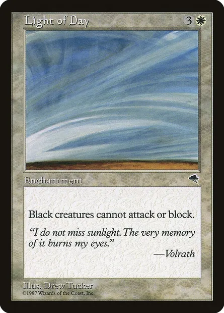 Light of Day, Magic card TMP 27 — Tempest set