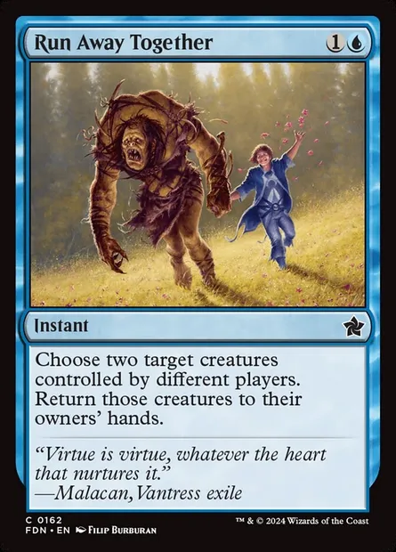 Run Away Together, Magic card FDN 162 — Foundations set