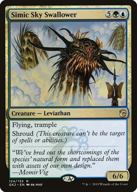 Simic Sky Swallower, Magic card GK2 124 — RNA Guild Kit set