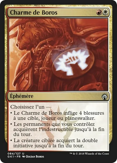 Charme de Boros, carte Magic GK1 84 — extension GRN Guild Kit