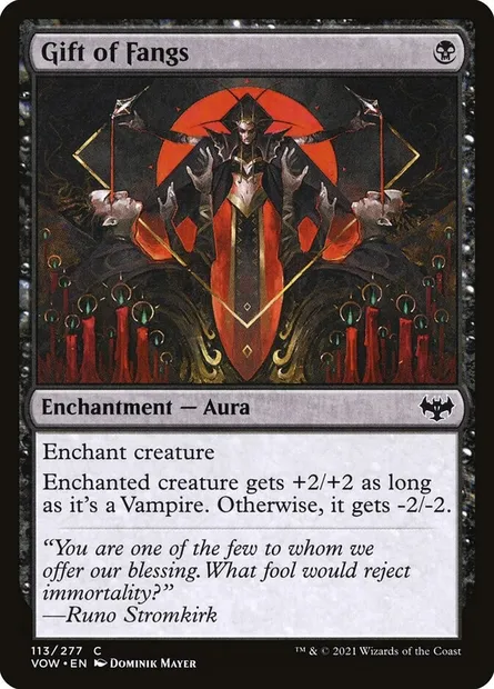 Gift of Fangs, Magic card VOW 113 — Innistrad: Crimson Vow set