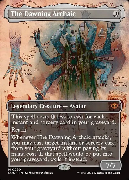 The Dawning Archaic, Magic card SOS 289 — Secrets of Strixhaven set