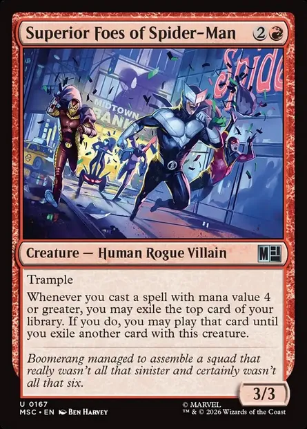 Superior Foes of Spider-Man, Magic card MSC 167 — Marvel Super Heroes Commander set