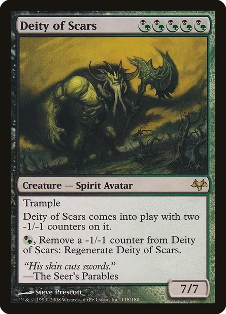 Deity of Scars, Magic card EVE 118 — Eventide set