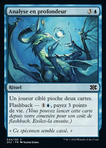 Analyse en profondeur, carte Magic 2X2 44 — extension Double Masters 2022