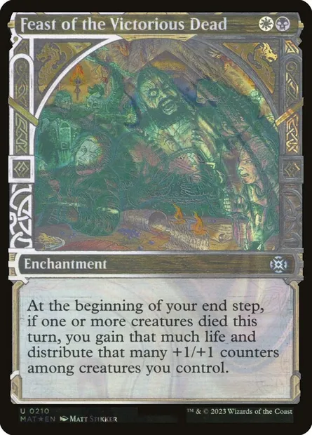 Feast of the Victorious Dead, Magic card MAT 210 — March of the Machine: The Aftermath set