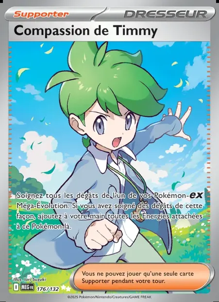 Compassion de Timmy, carte Pokémon MEG 176 — extension Méga-Évolution