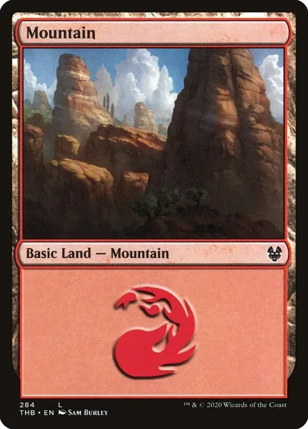 Mountain, Magic card THB 284 — Theros Beyond Death set