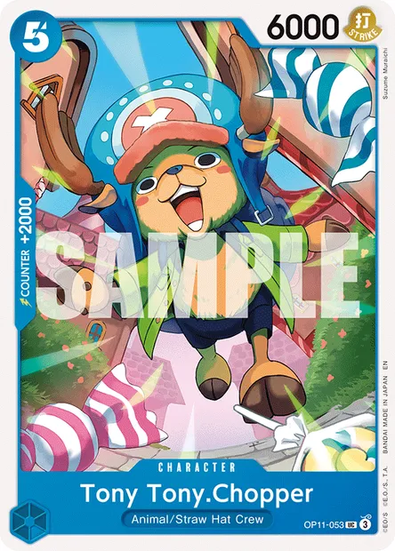 Tony Tony.Chopper, One Piece card OP11-053 — A FIST OF DIVINE SPEED set