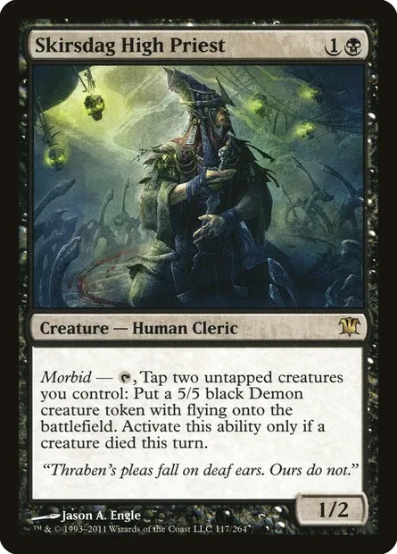 Skirsdag High Priest, Magic card ISD 117 — Innistrad set