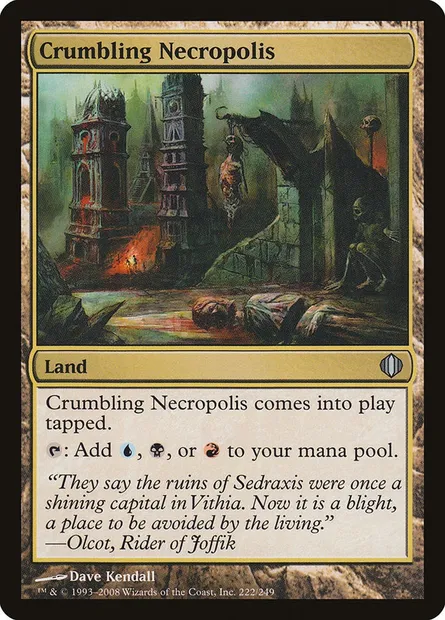 Crumbling Necropolis, Magic card ALA 222 — Shards of Alara set