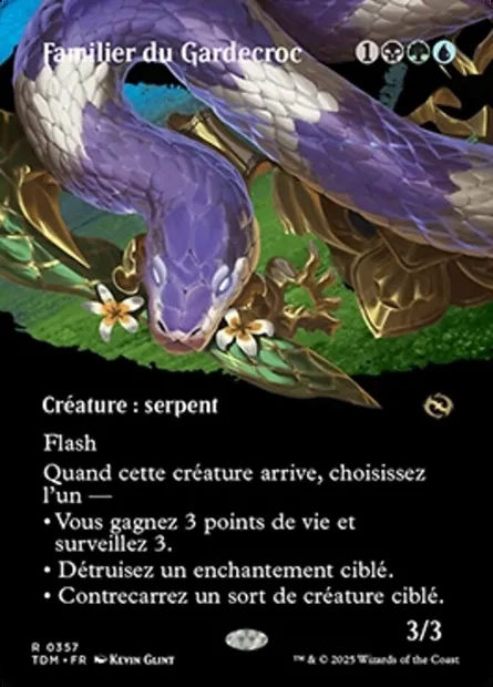Familier du Gardecroc, carte Magic TDM 357 — extension Tarkir: Dragonstorm