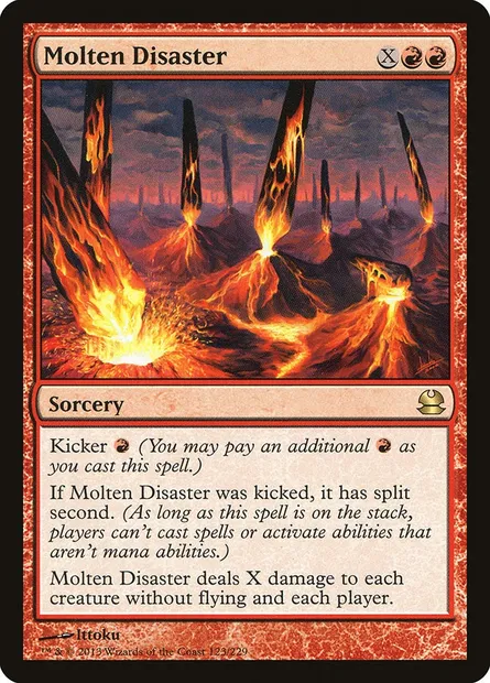 Molten Disaster, Magic card MMA 123 — Modern Masters set