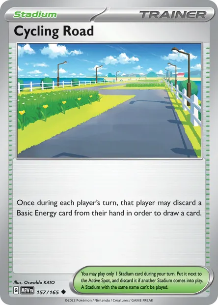 Cycling Road, Pokémon card MEW 157 — 151 set