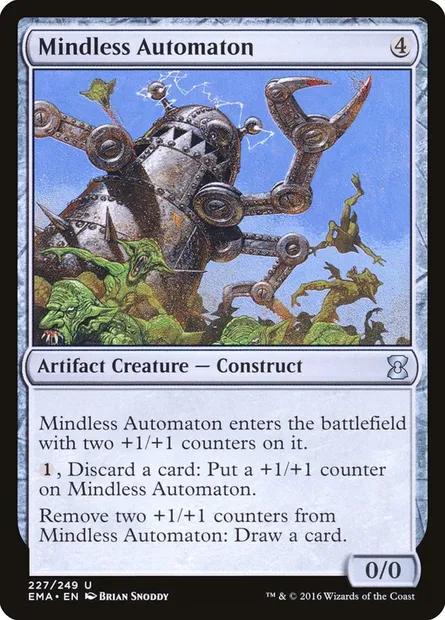 Mindless Automaton, Magic card EMA 227 — Eternal Masters set