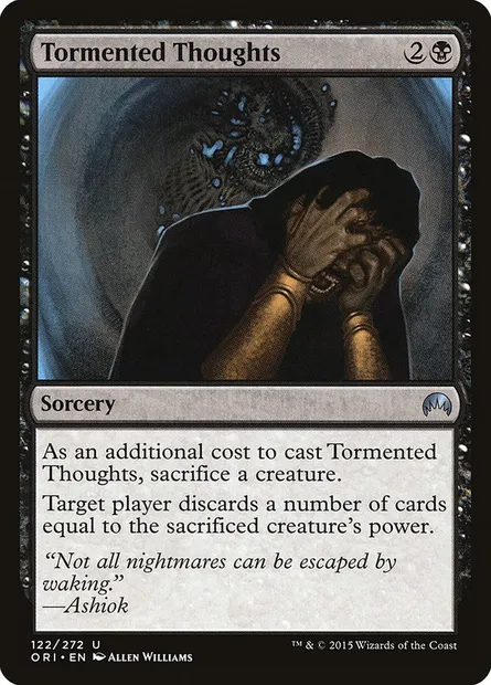 Tormented Thoughts, Magic card ORI 122 — Magic Origins set