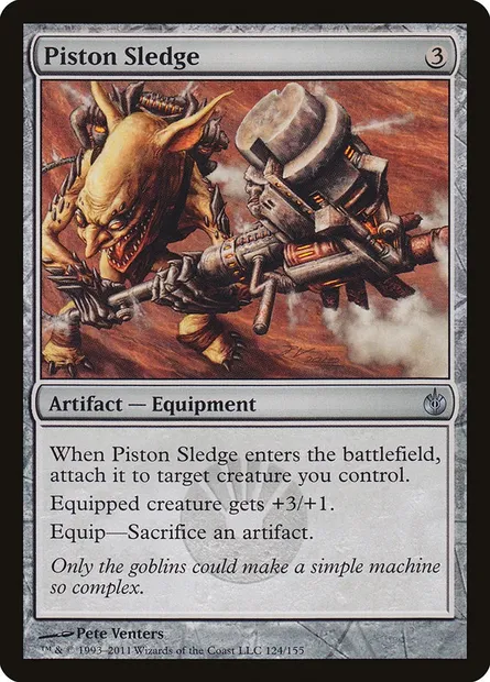 Piston Sledge, Magic card MBS 124 — Mirrodin Besieged set