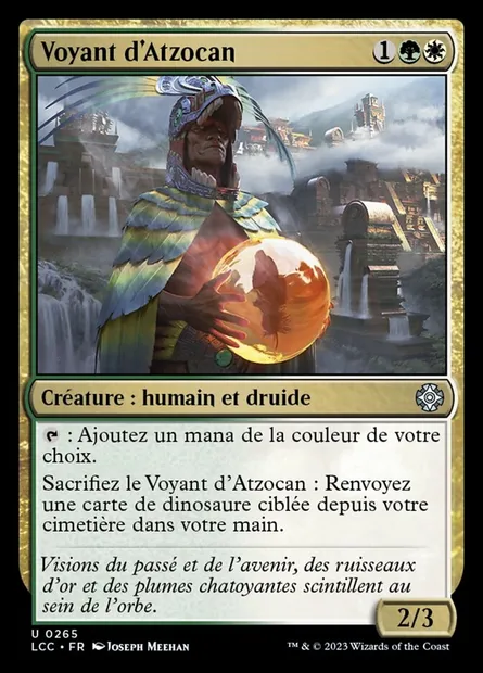 Voyant d'Atzocan, carte Magic LCC 265 — extension The Lost Caverns of Ixalan Commander