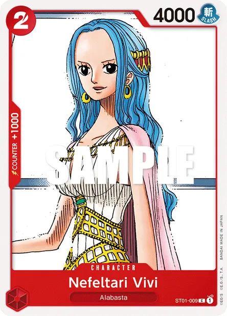Nefertari Vivi, carte One Piece ST01-009 — extension Straw Hat Crew