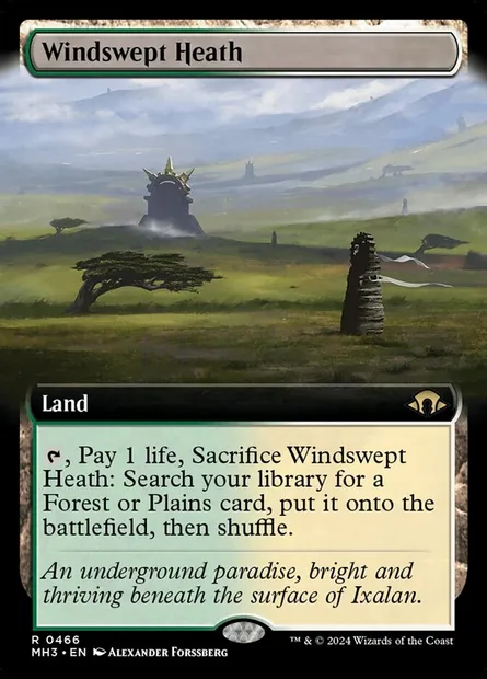 Windswept Heath, Magic card MH3 466 — Modern Horizons 3 set