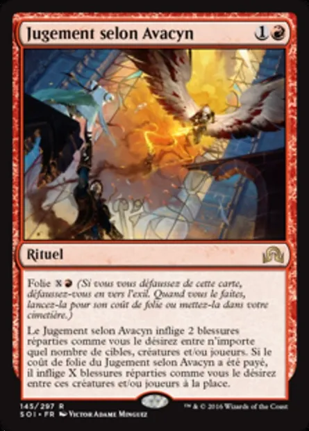 Jugement selon Avacyn, carte Magic SOI 145 — extension Ténèbres sur Innistrad