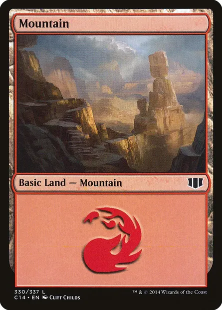 Mountain, Magic card C14 330 — Commander 2014 set