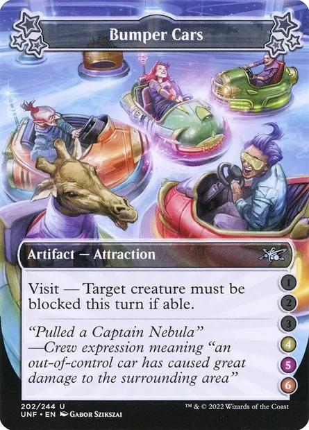 Bumper Cars, Magic card UNF 202f — Unfinity set