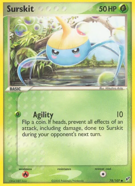 Surskit, Pokémon card DX 78 — Deoxys set