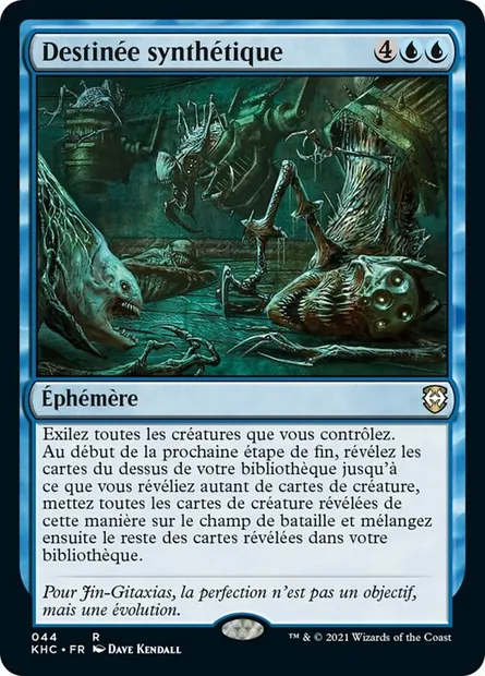 Destinée synthétique, carte Magic KHC 44 — extension Kaldheim Commander