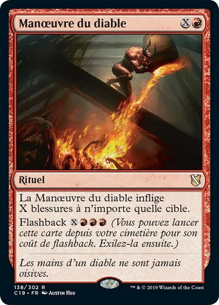 Manœuvre du diable, carte Magic C19 138 — extension Commander 2019