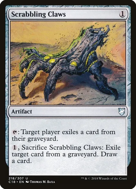 Scrabbling Claws, Magic card C18 218 — Commander 2018 set