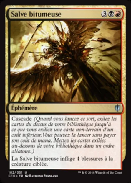 Salve bitumeuse, carte Magic C16 182 — extension Commander 2016