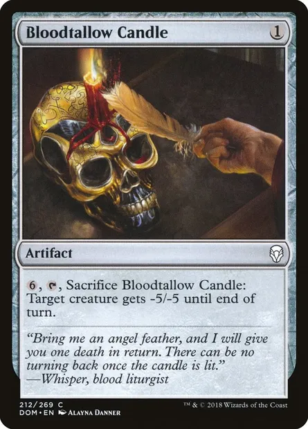 Bloodtallow Candle, Magic card DOM 212 — Dominaria set