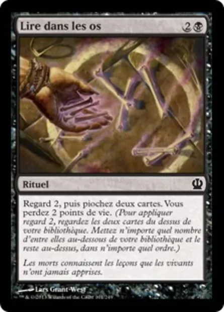 Lire dans les os, carte Magic THS 101 — extension Theros
