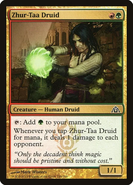 Zhur-Taa Druid, Magic card DGM 120 — Dragon's Maze set