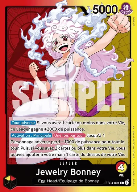 Jewelry Bonney, carte One Piece EB04-001 — extension EGGHEAD CRISIS