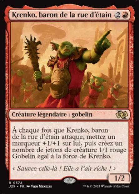 Krenko, baron de la rue d'étain, carte Magic J25 572 — extension Foundations Jumpstart