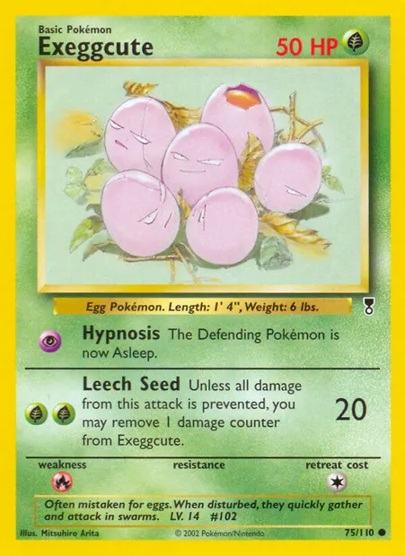 Exeggcute, Pokémon card LC 75 — Legendary Collection set