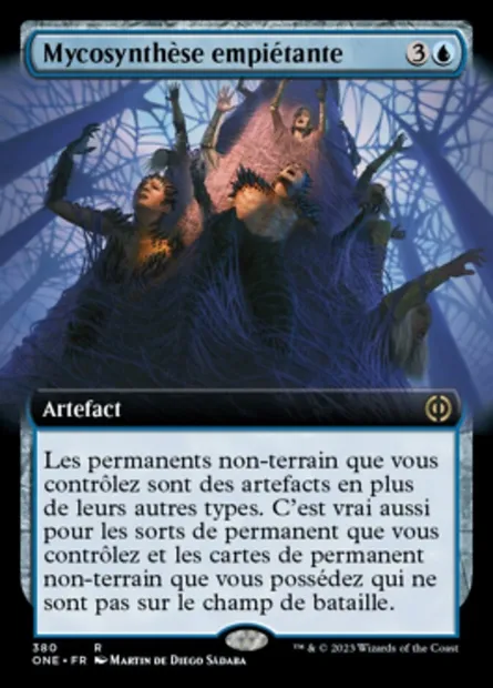 Mycosynthèse empiétante, carte Magic ONE 380 — extension Tous Phyrexians