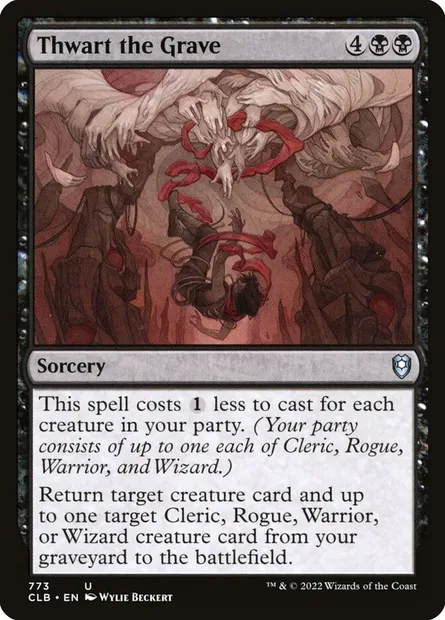 Thwart the Grave, Magic card CLB 773 — Commander Legends: Battle for Baldur's Gate set