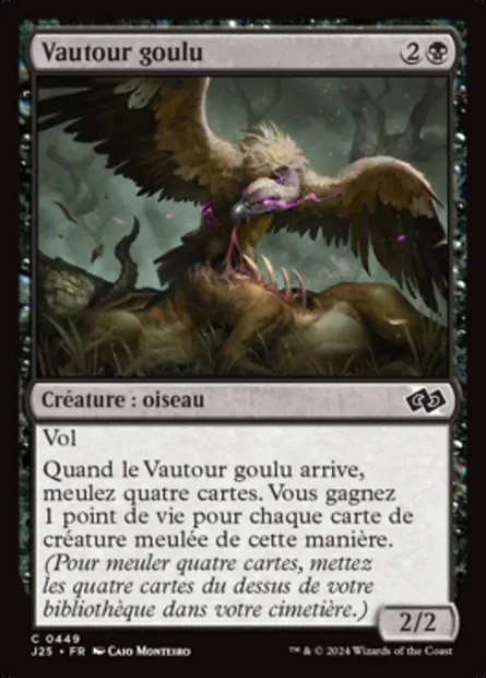 Vautour goulu, carte Magic J25 449 — extension Foundations Jumpstart