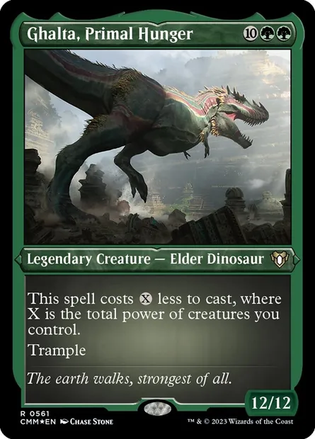 Ghalta, Primal Hunger, Magic card CMM 561 — Commander Masters set