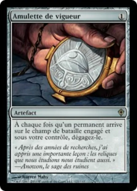 Amulette de vigueur, carte Magic WWK 121 — extension Worldwake